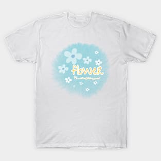 flower,On a hill with fluttering petals T-Shirt